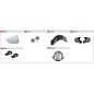 Givi Z2252R coppia placche laterali visiera casco 10.7 Mini-J