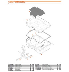 Kappa Z2291A900R Cover alluminio bauletto Garda KGR46 / KGR33