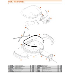 Kappa Z5501G788OPR Placca centrale bauletto K56N