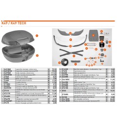 Kappa K731TR Catadiottri laterali Trasparente Valigia K49NT TECH