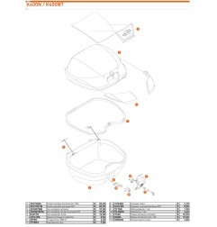 Kappa K401FR Catadiottri Fumè per bauletto K400NT