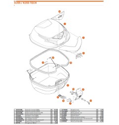 Kappa Z3555FR Catadiottri Fumè per bauletto K355NT Tech