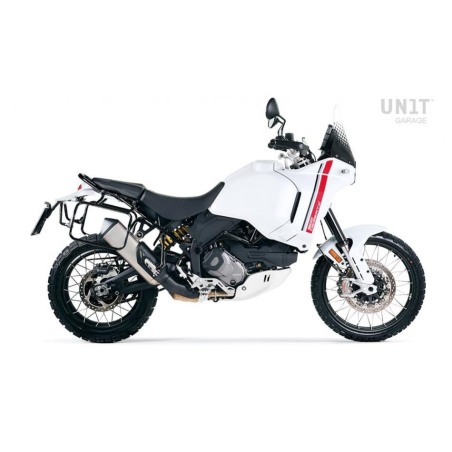 Unit Garage 3901 Telai laterali Neri valigie alluminio Atlas per Ducati Desert X 