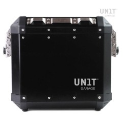 Unit Garage AL2_BL Valigia laterale alluminio Atlas 47 litri nero