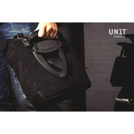 Unit garage U202 Borsa laterale Scram cuoio 22-30 litri Jet Black