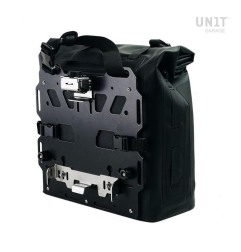 Unit garage UG002+AL0 Borsa laterale Khali con piatto 35-45 litri Nero