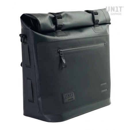 Unit garage UG002+AL0 Borsa laterale Khali con piatto 35-45 litri Nero