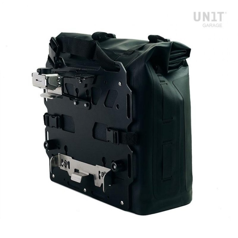 Unit garage UG002+AL0E Borsa laterale Khali con piatto 35-45 litri Nero