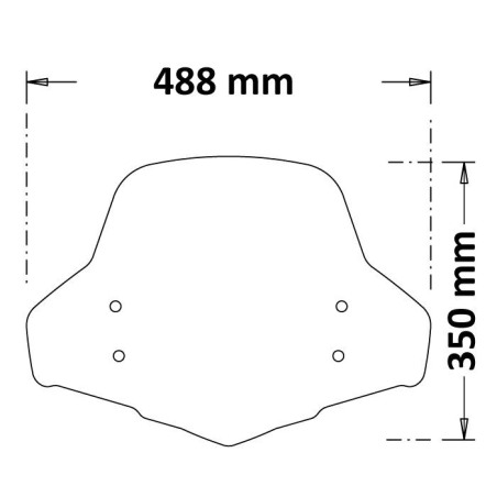 Isotta SC4556 Cupolino Fumè scuro Honda SH125 / SH150 / 350 dal 2021