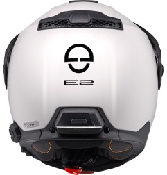 Schuberth E2 Casco modulare con Frontino Bianco Glossy White