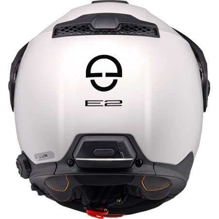 Schuberth E2 Casco modulare con Frontino Bianco Glossy White