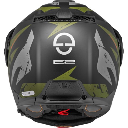 Schuberth E2 Casco modulare con Frontino Explorer Green