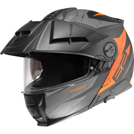 Schuberth E2 Casco modulare con Frontino Explorer Orange