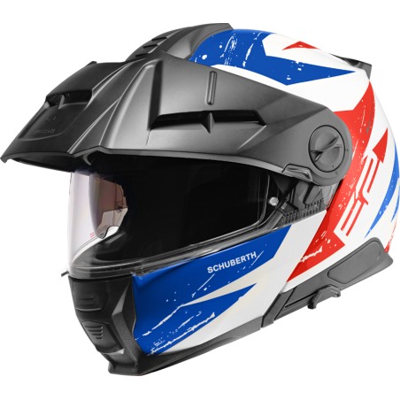 Schuberth E2 Casco modulare con Frontino Explorer Blue