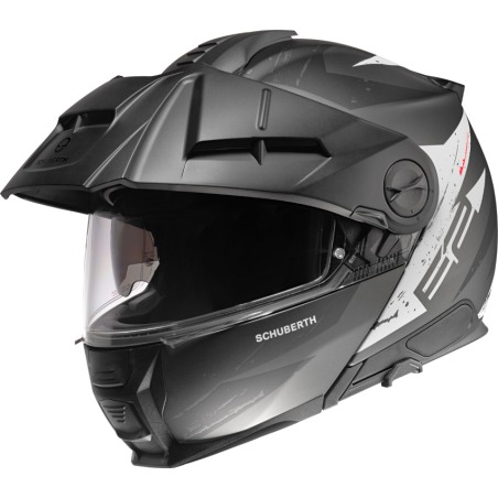 Schuberth E2 Casco modulare con Frontino Explorer Anthracite