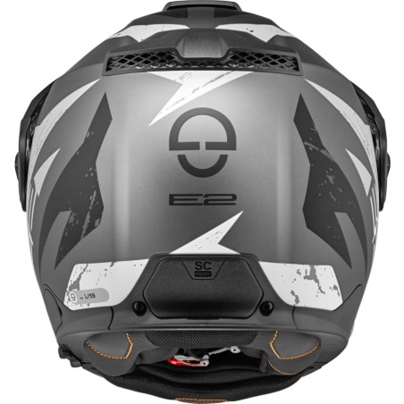 Schuberth E2 Casco modulare con Frontino Explorer Anthracite