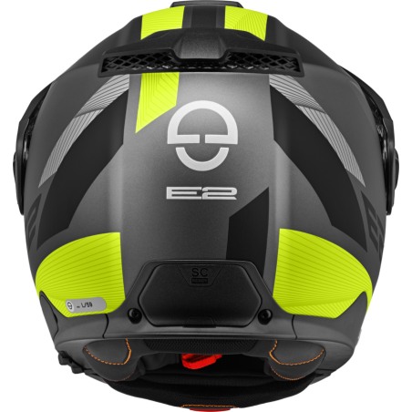 Schuberth E2 Casco modulare con Frontino Defender Yellow