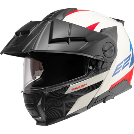 Schuberth E2 Casco modulare con Frontino Defender White