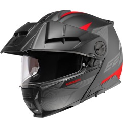 Schuberth E2 Casco modulare con Frontino Defender Red