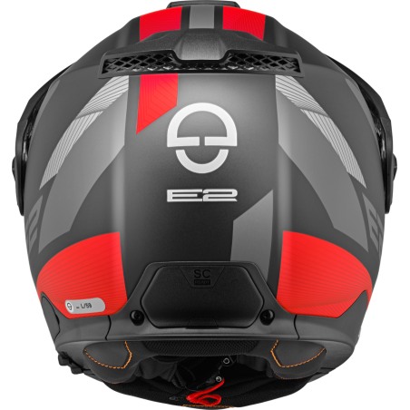 Schuberth E2 Casco modulare con Frontino Defender Red