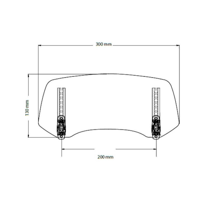 Spoiler Tetto VDP 900/1200 Mm - Deflettore Aria Per Portapacchi XL Pro 200, Antirumore - Foto 2