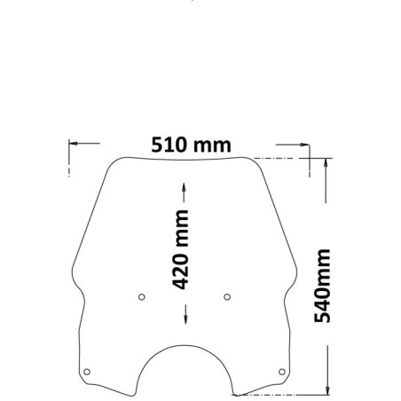 Isotta SC812 Cupolino alto Husqvarna Norden 901 2022 Fumè