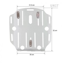 Unit Garage UG007+2xA9_ Portaborse alluminio grigio + Frontale Khali