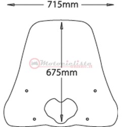 Isotta parabrezza per kymco people 125I-300I gt 10