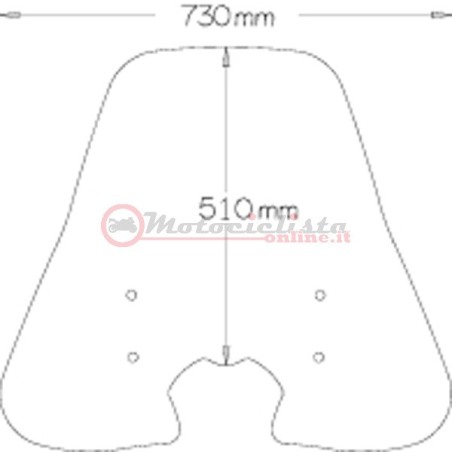 Isotta sc2670 parabrezza honda SH 300 dal 2011 in poi