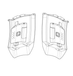 Shad D1B59MEALR meccanismo di sistema espandibile per bauletti Top Case SH59X, SH58X