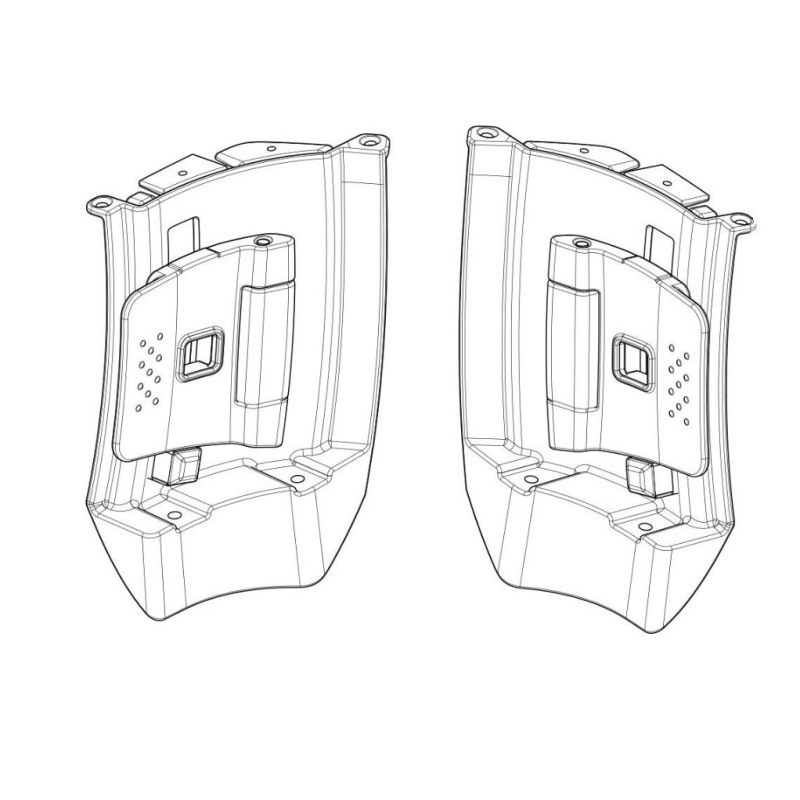 Shad D1B59MEALR meccanismo di sistema espandibile per bauletti Top Case SH59X, SH58X