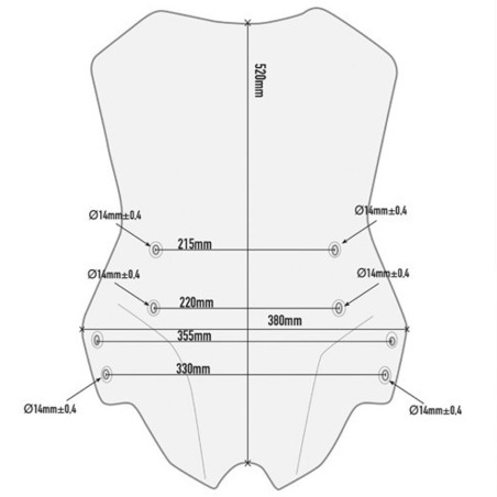 Givi D8703ST Cupolino trasparente Benelli TRK502X