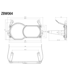 Rizoma ZBW064D Protezione faro BMW R1250GS Grigio