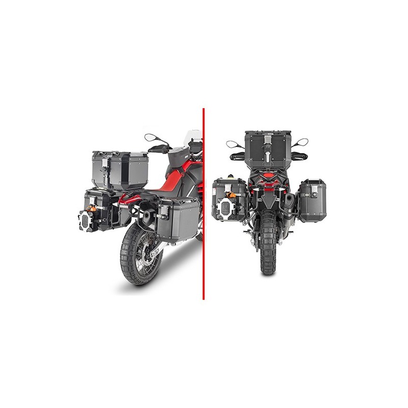 Givi PLO6710CAM portavaligie laterali Alluminio Trekker Outback Aprilia Tuareg 660 2021