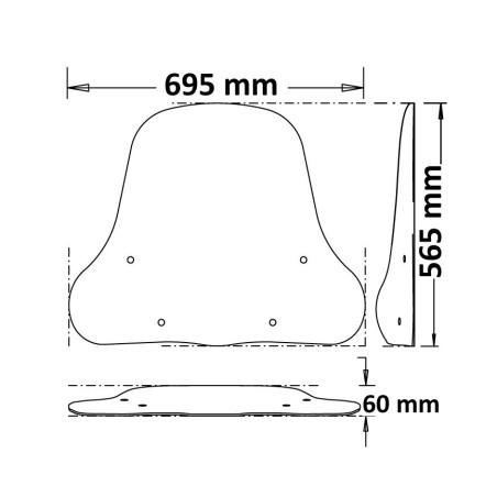 Isotta CLS4234 Parabrezza Classic Basso per NIU MQI GT dal 2021