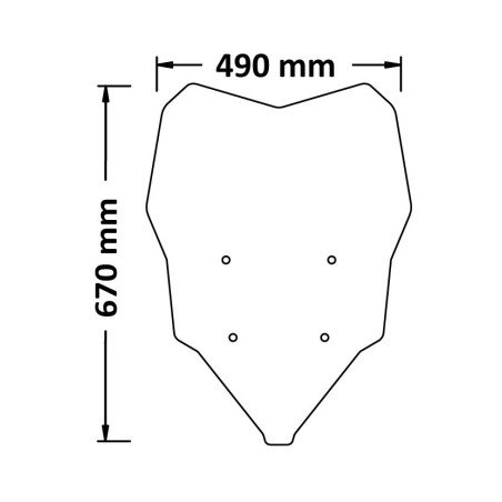 Isotta SC1202 Cupolino alto Trasparente per moto BMW F900XR 2020