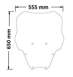 Isotta SC4549 parabrezza Medio Honda Forza 350 / 125 2021