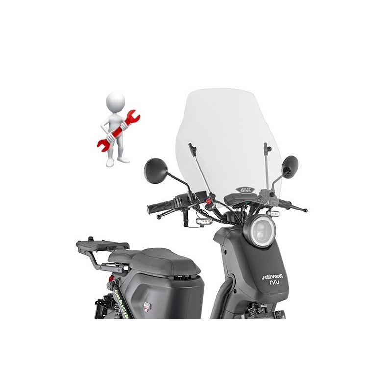 Givi A8964A attacchi parabrezza D1155ST per NIU UQI GT dal 2021