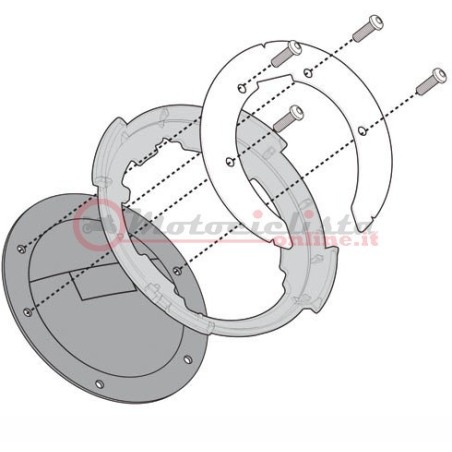 BF20 Givi Flangia per valigie da serbatoio tanklock 