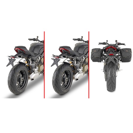 Givi TR7415 Telai laterali Remove-X per borse morbide su Ducati Streetfighter V4 1100