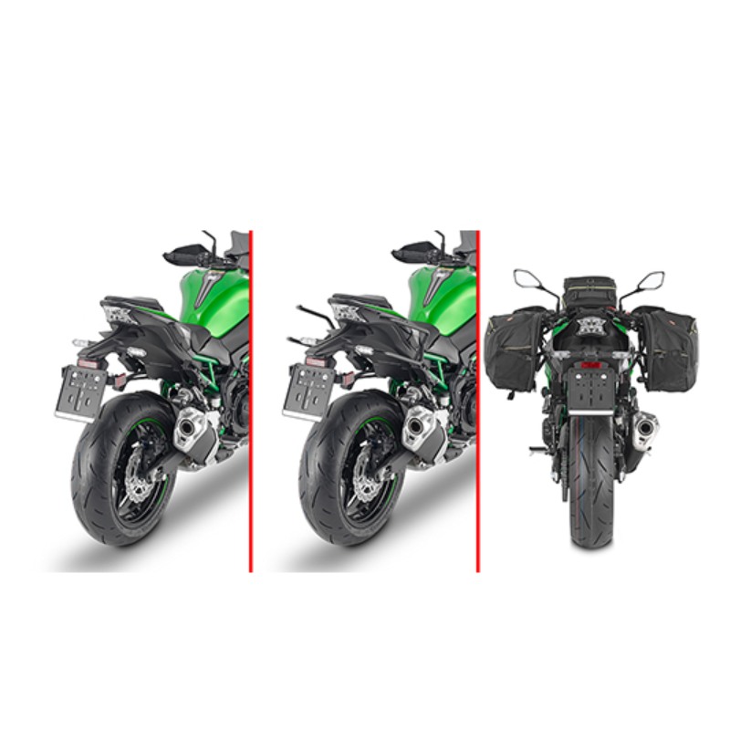 Givi TR4118 Telaietti laterali Remove-X sgancio rapido Kawasaki Z900 dal 2020