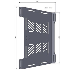 Estensione portapacchi Hepco Becker per Triumph Tiger 1200 2022