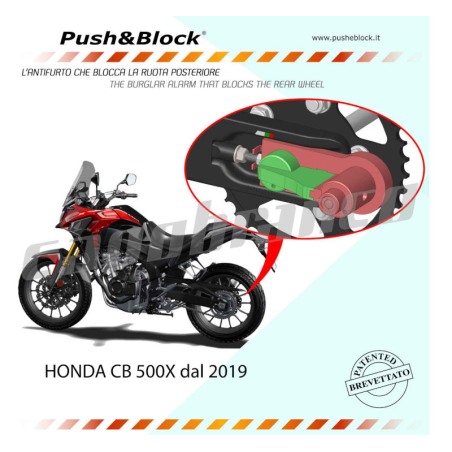 Push&Block WL-H06 antifurto blocca ruota Honda CB 500 X dal 2019