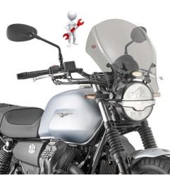 Givi AL8206A Kit attacchi per cupolino universale su Moto Guzzi V7 Stone dal 2021