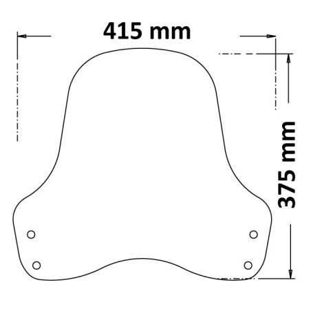 Isotta SC1142 Cupolino alto per BMW R Nine T Urban GS 1200