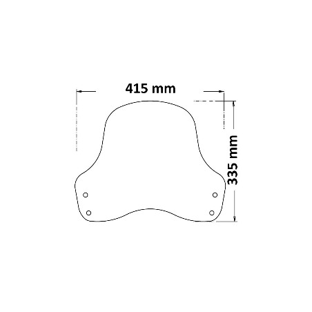 Isotta SC1141 Cupolino Medio per BMW R Nine T Urban GS 1200