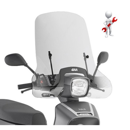 Givi A9031A Kit attacchi per parabrezza 9031A per Askoll NGS1/NGS2/NGS3