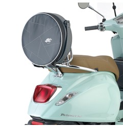 Kappa VPS02K SpareBag Borsa tonda in similpelle per portapacchi tubolare scooter Vespa