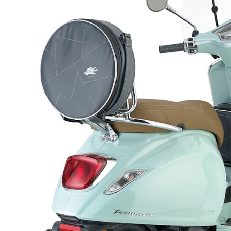 Kappa VPS02K SpareBag Borsa tonda in similpelle per portapacchi tubolare scooter Vespa