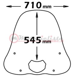 Isotta CLS19 parabrezza per SH 150 versione 2001 